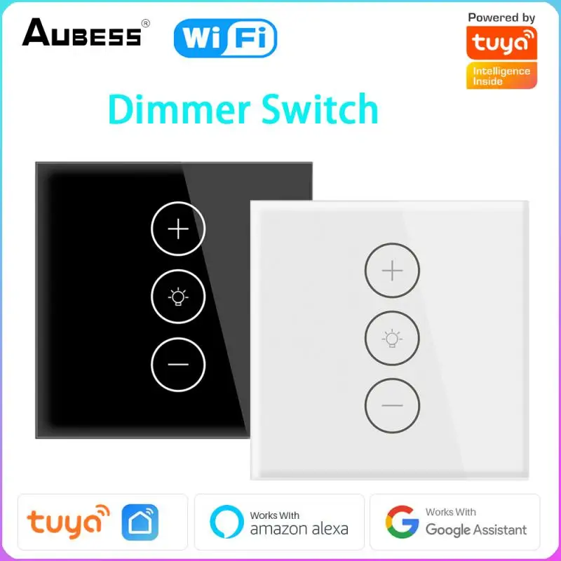 

Tuya WiFi Smart Dimmer Switch Wall Lights Touch Panel Samrtlife AAPP Remote Timing Diming Control Works With Alexa Google Home