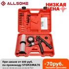 Автомобильный диагностический инструмент ALLSOME Автомобильный Ручной вакуумный пистолет насос тормозной спускной адаптер резервуар для жидкости тестер масла набор инструментов