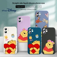 winnie pooh and pals for apple iphone 13 12 mini xs xr se 11 8 7 6 2020 pro max plus liquid silicone soft phone case