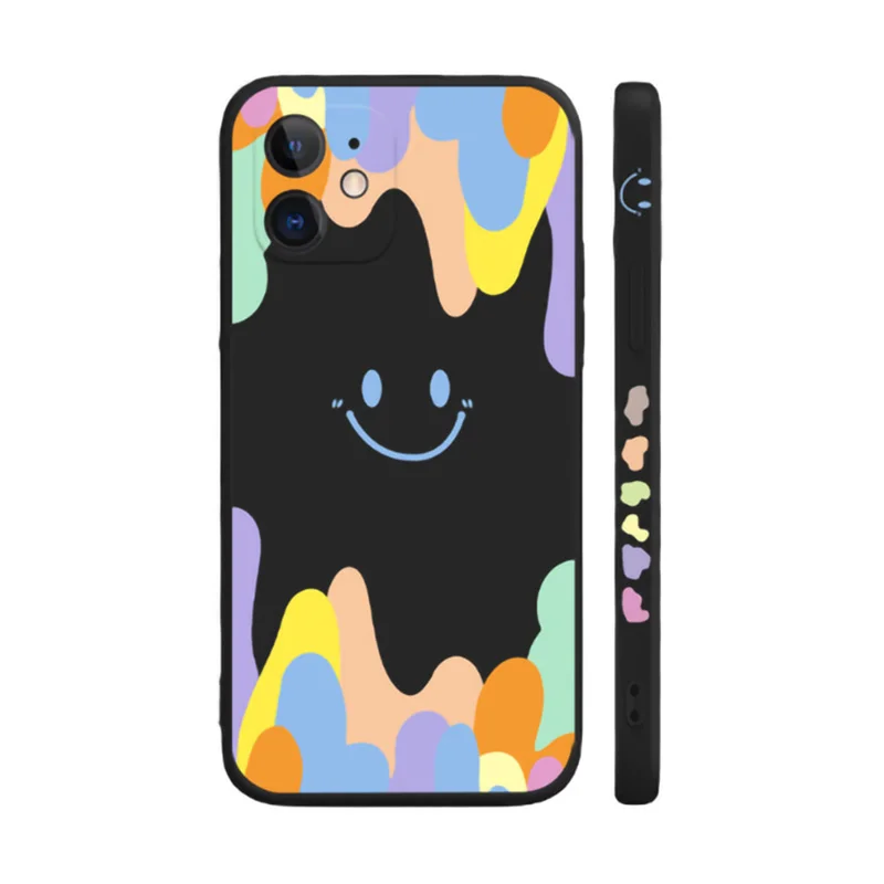 

Shockproof TPU Phone Case For iphone 13 Pro Max 12 11 XS XR 8 Plus Soft Cover For iphon 13pro Anti-drop Watercolor iphon 11 Case