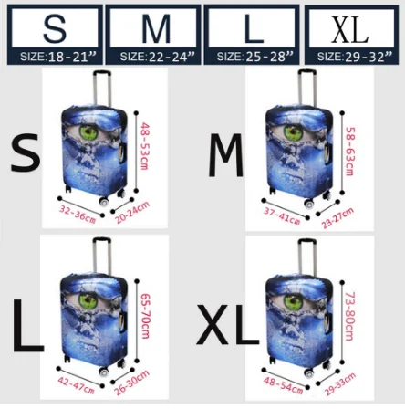 Защитный чехол для багажа с принтом американского флага губ и сердца чехлы на