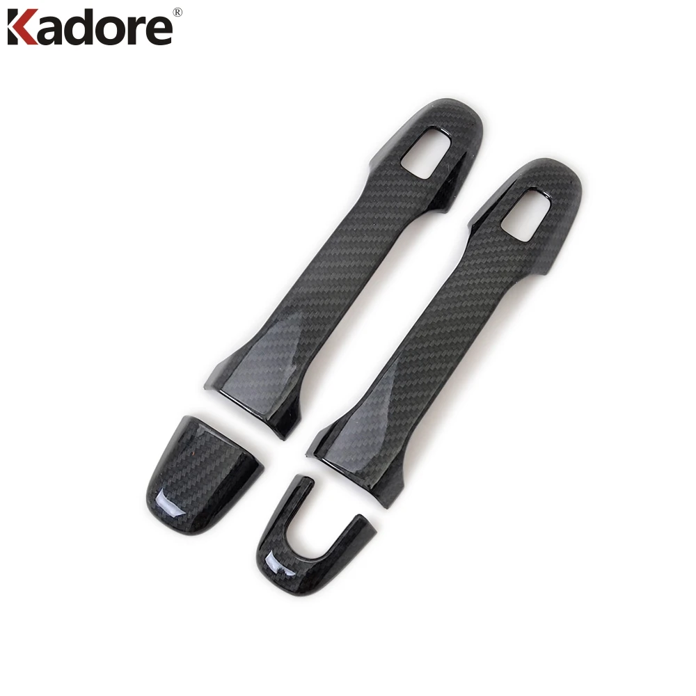 Накладка на переднюю дверную ручку для Toyota C-HR CHR 2016 2017 2018 2019 2020 2021 карбоновые