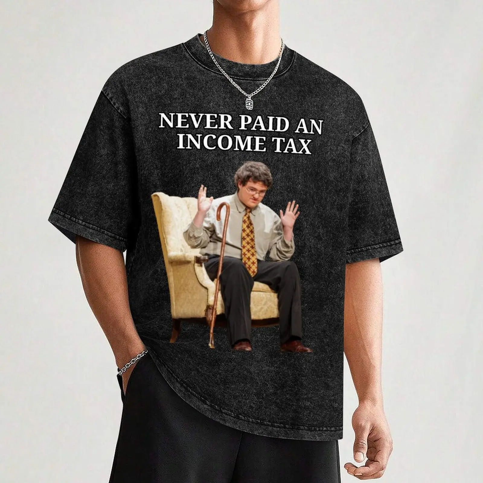 Футболка Never Pay an Income Tax таможенная блузка мужские рубашки футболка с рисунком