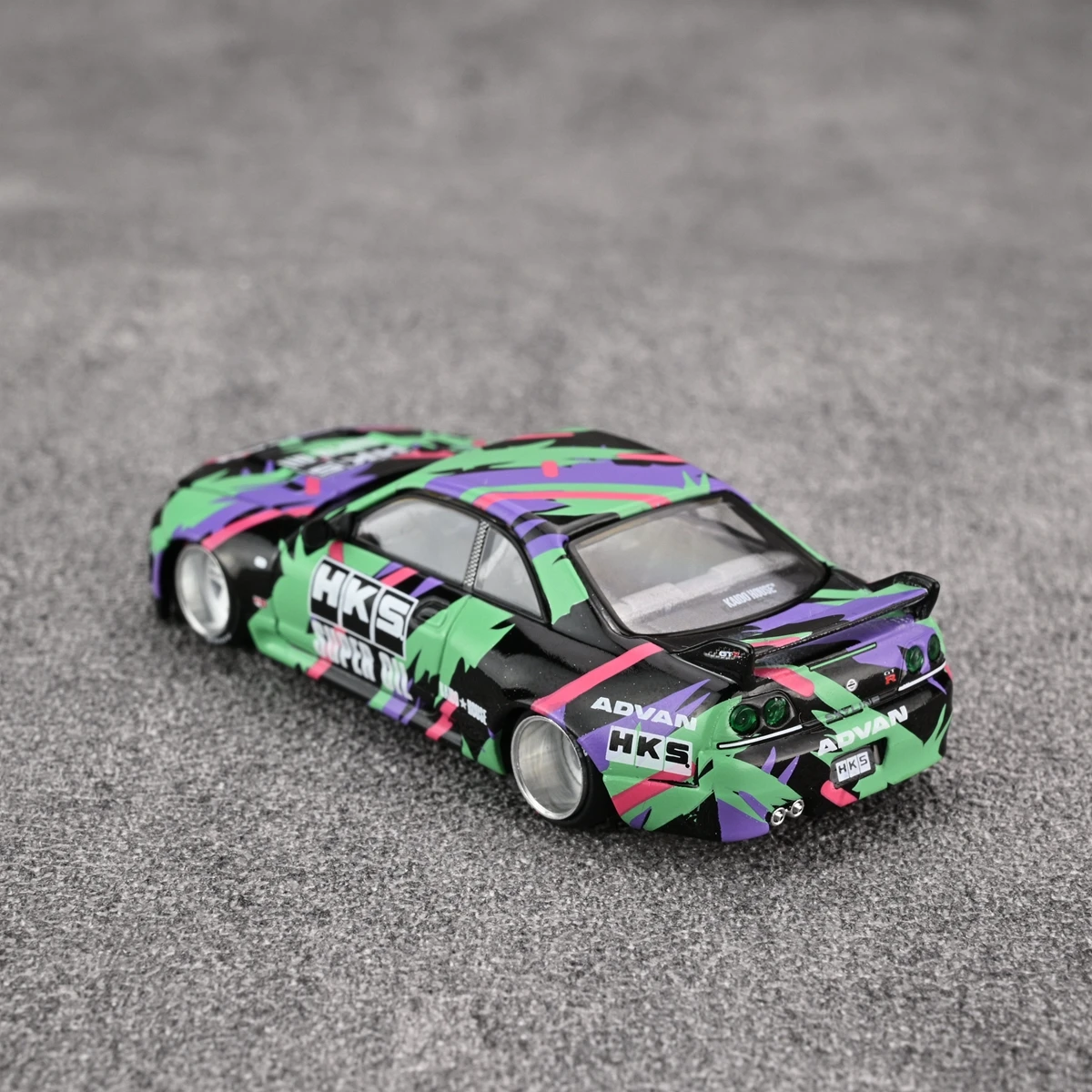 Kaido MINIGT 1:64 R33 Skyline HKS V1 моделирование ограниченная серия сплав металла статическая