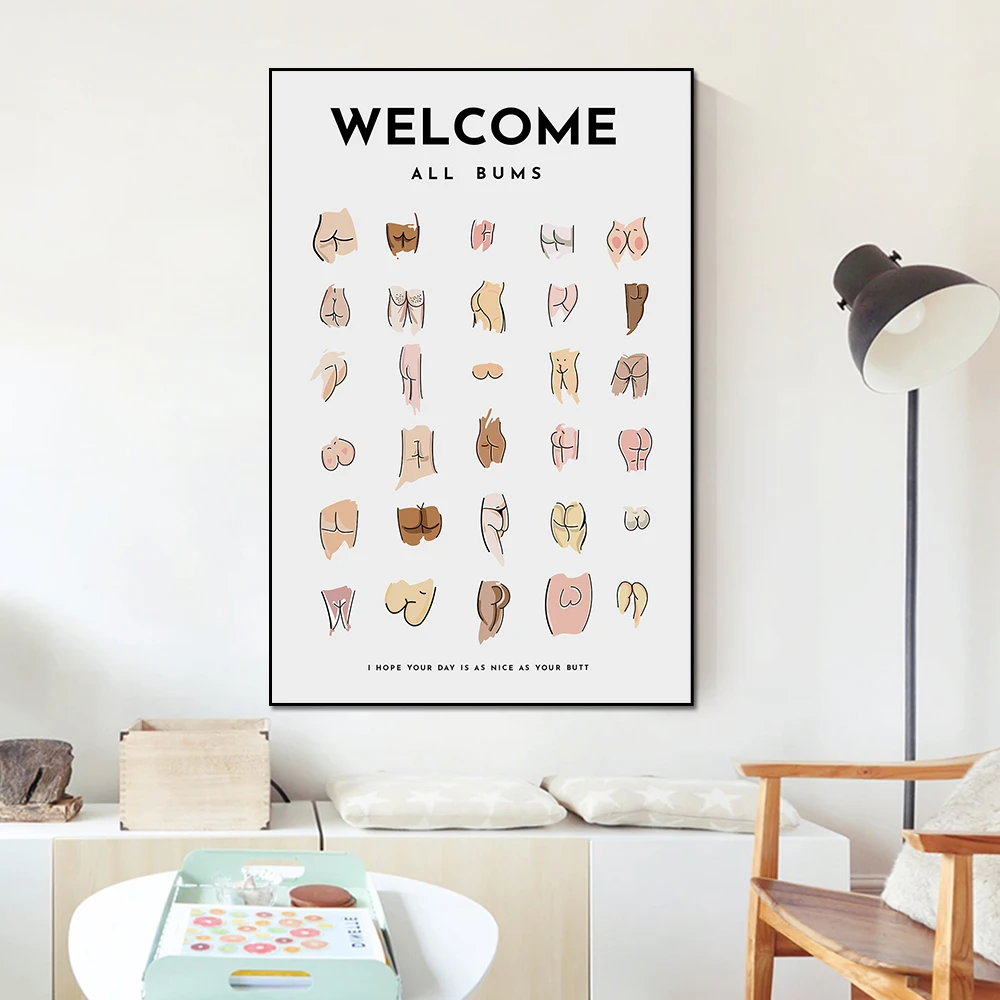 Привлекательный коллаж с забавными и надписями для ванной комнаты картины на