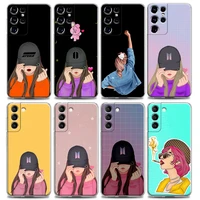 clear phone case for samsung s22 s21 s20 s10e s10 s9 plus lite ultra fe 4g 5g soft silicone case cover pretty sexy girly