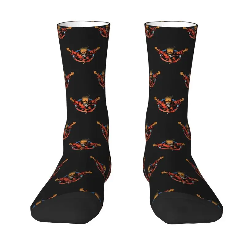 Thunderdome Breaking Hardcore Gabber Mens Crew Socks Unisex Novelty Music Festival Spring Summer Autumn Winter Dress Socks