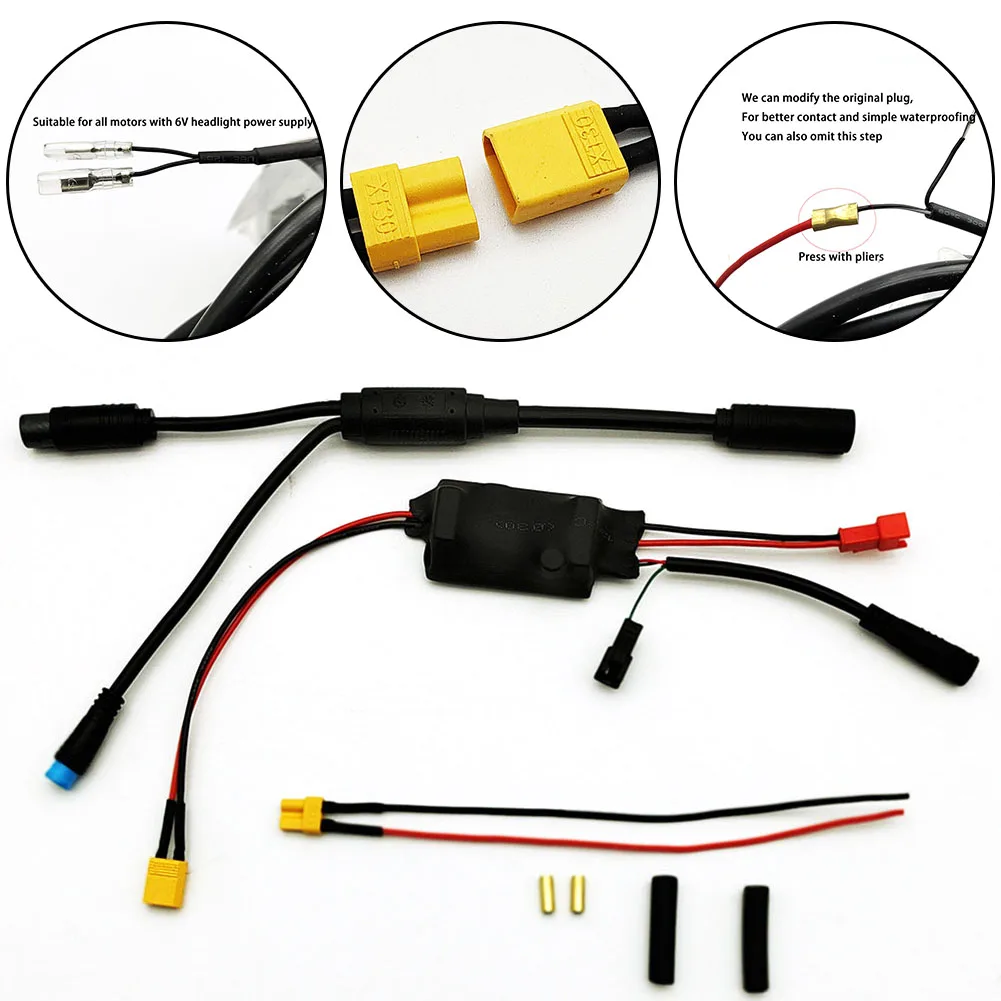 

Bafang Mid Drive 6V Lamp Group Adapter Cable Bafang Mid Drive Retrofit Kit 8Fun Central BBS Series Instrument Control Light