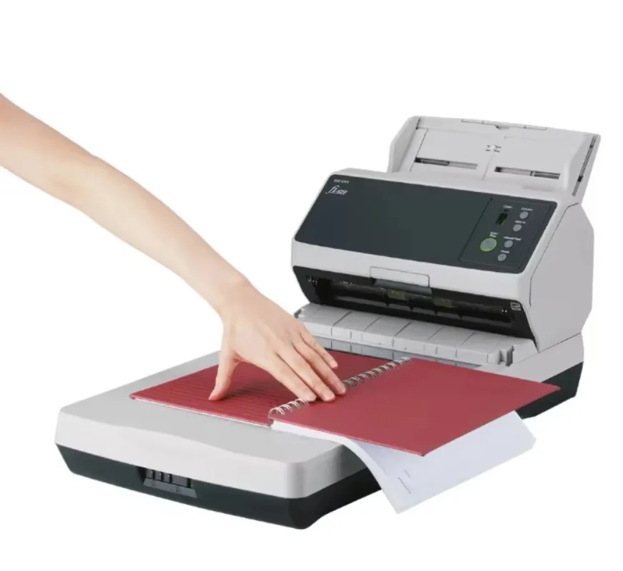 Фото Сканер Fujitsu Fi-8270 с USB-интерфейсом, CIS-сенсором, АПД (автоматической подачей документов), ручной подачей и функцией плоского сканирования, 600 dpi №1