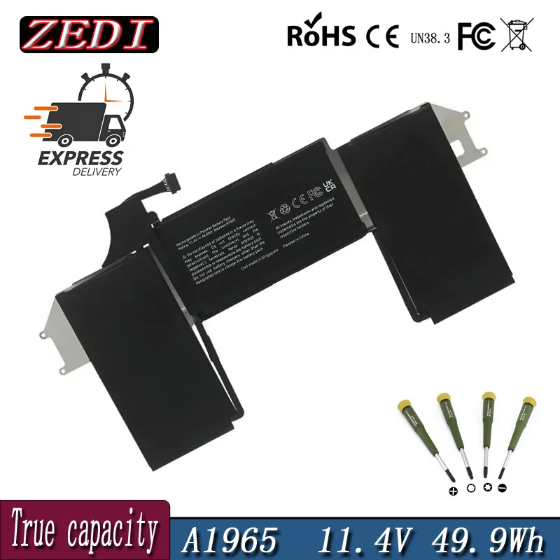 Аккумулятор ZEDI 49 9 ватт-час A1965 для APPLE MacBook Air 13 дюймов A1932 2018 2019 года A2179 Ранняя 2020 EMC