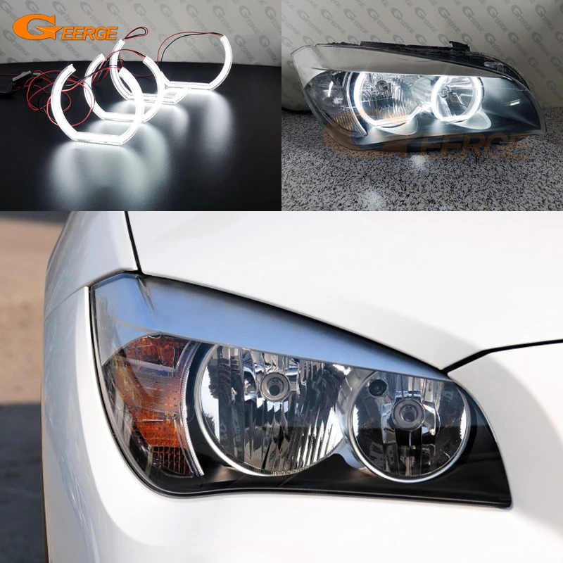 For BMW X1 E84 2009 2010 2011 2012 2013 2014 2015 Ultra Bright DTM Style Led Angel Eyes Halo Rings Car Refit Day Light