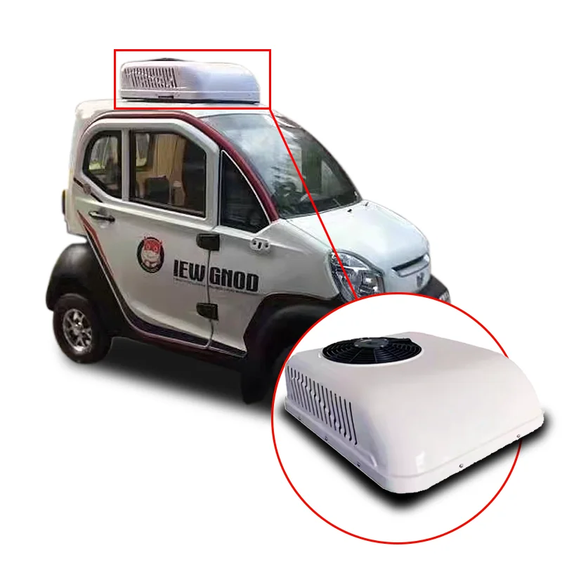 

12V rv roof split air conditioner 12V/24V/48v roof mounted vehicle mini air conditioning system applicable to cars/trucks/trucks