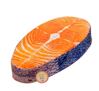 washable amusing simulation tasty salmon fish sushi real life pillow cushion home decor 5028cm