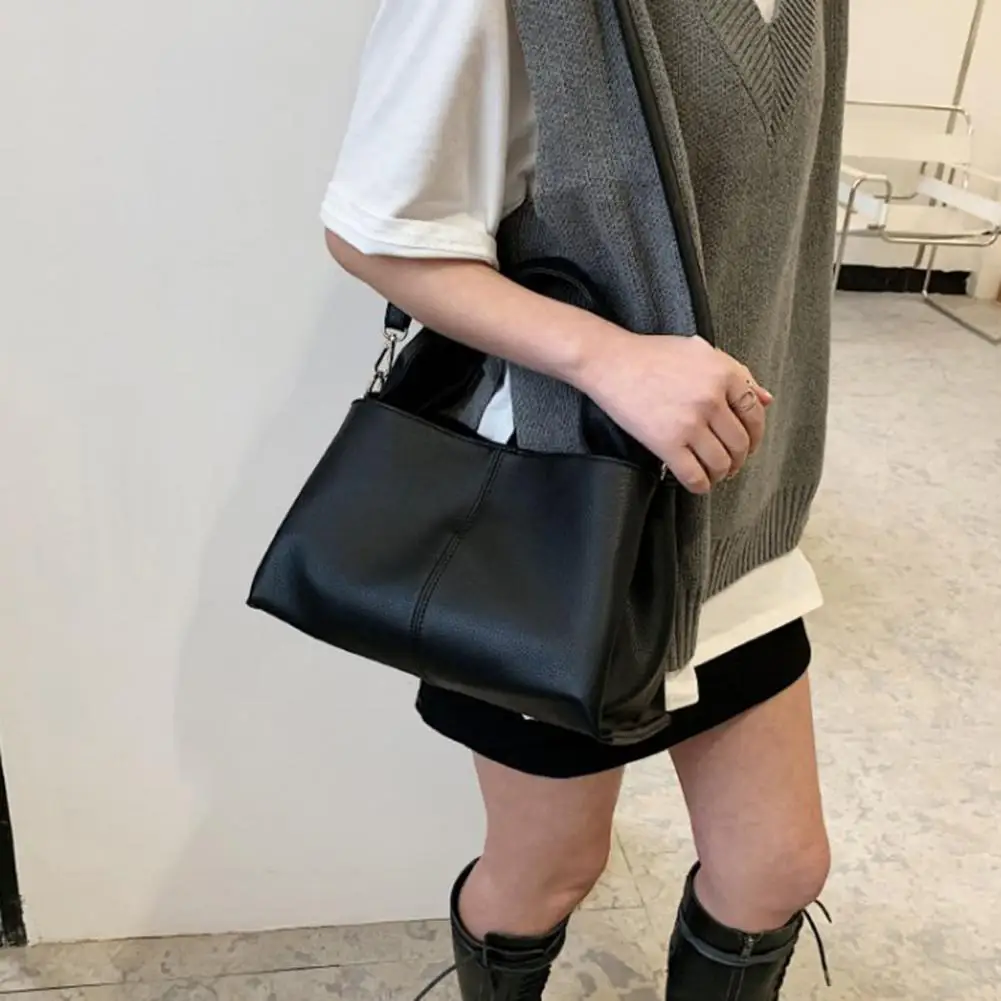 

Retro Women Handbag Luxury Faux Leather Single Shoulder Bag Adjustable Strap Ladies Purse Tote Messenger Crossbody Bag