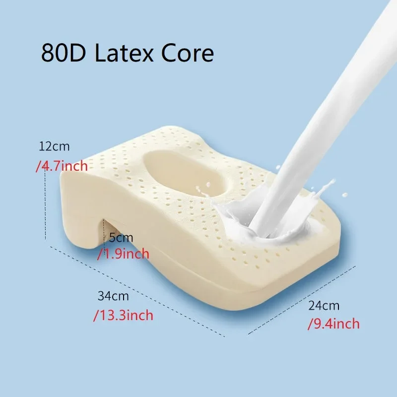 Подушка jfлегальная из тайского латекса для сна в офисе подушка положении лежа