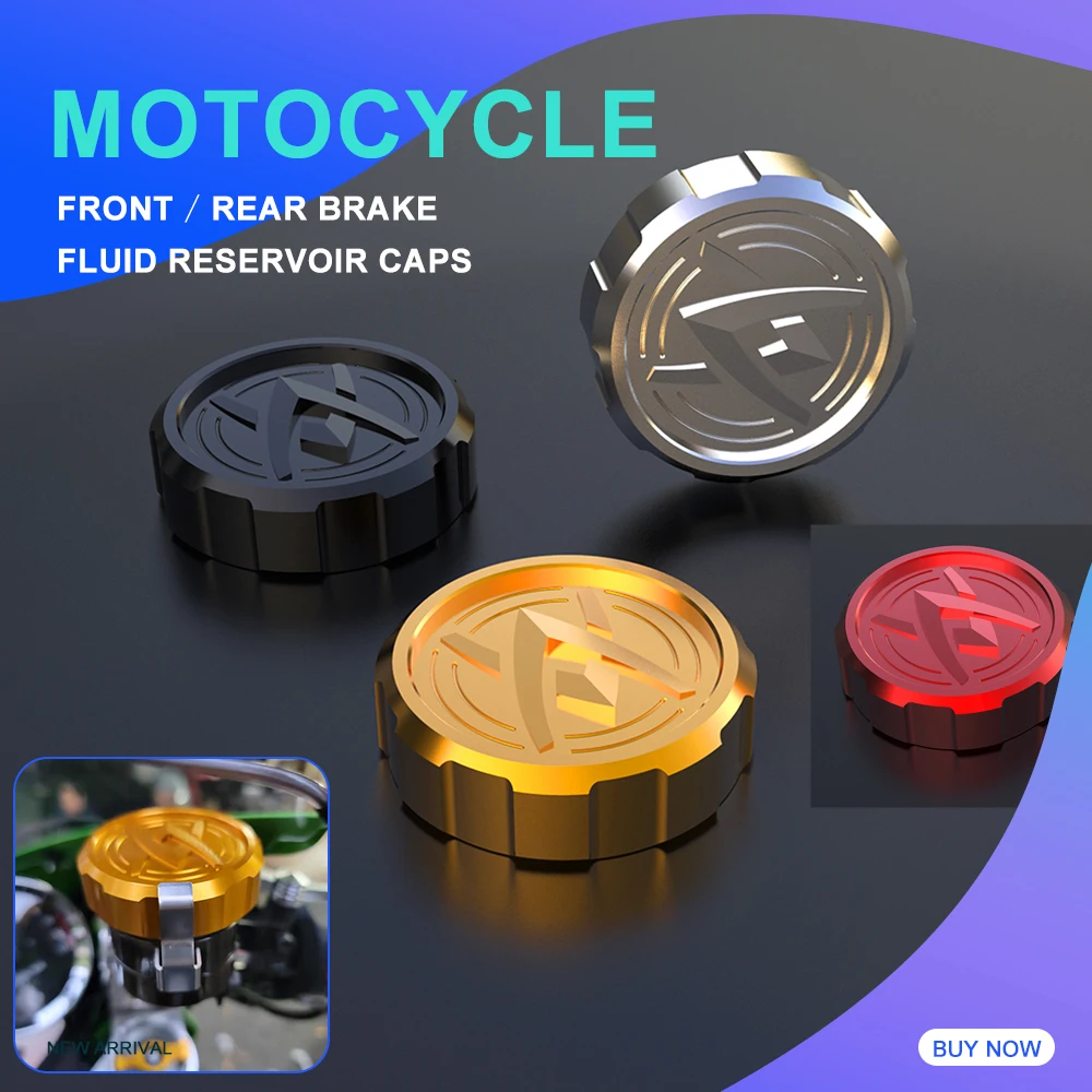 

2021 2022 For Kawasaki NINJA ZX25R ZX-25R SE Motorcycle CNC Front & Rear Brake Fluid Cylinder Master Reservoir Cover Cap ZX 25R
