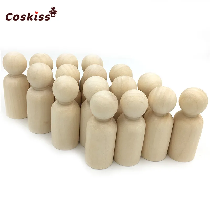 Рисунок 2 - Колышки для кукол в виде дедушки из твердой древесины