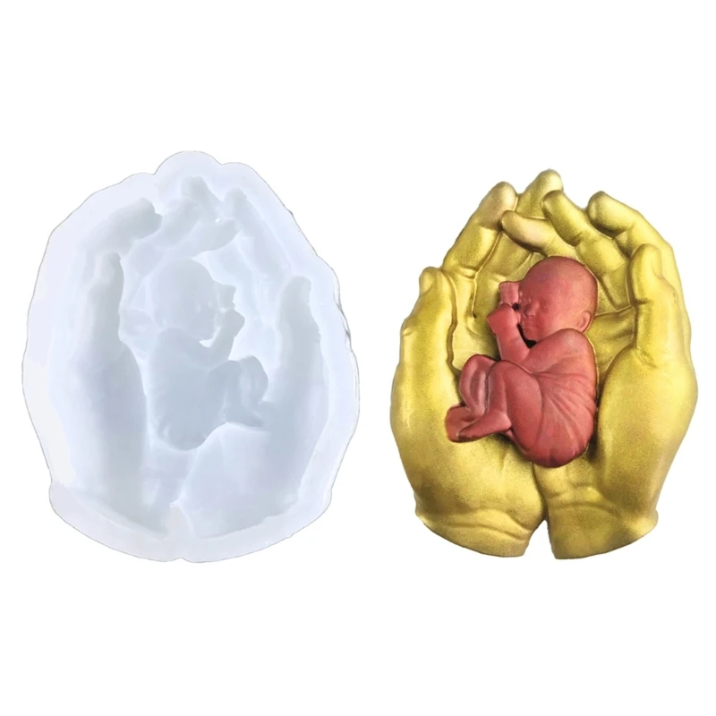 

Hand Resin Mold Baby-in Hand Silicone Mold Wall-Decor Molds for Home/Outdoor