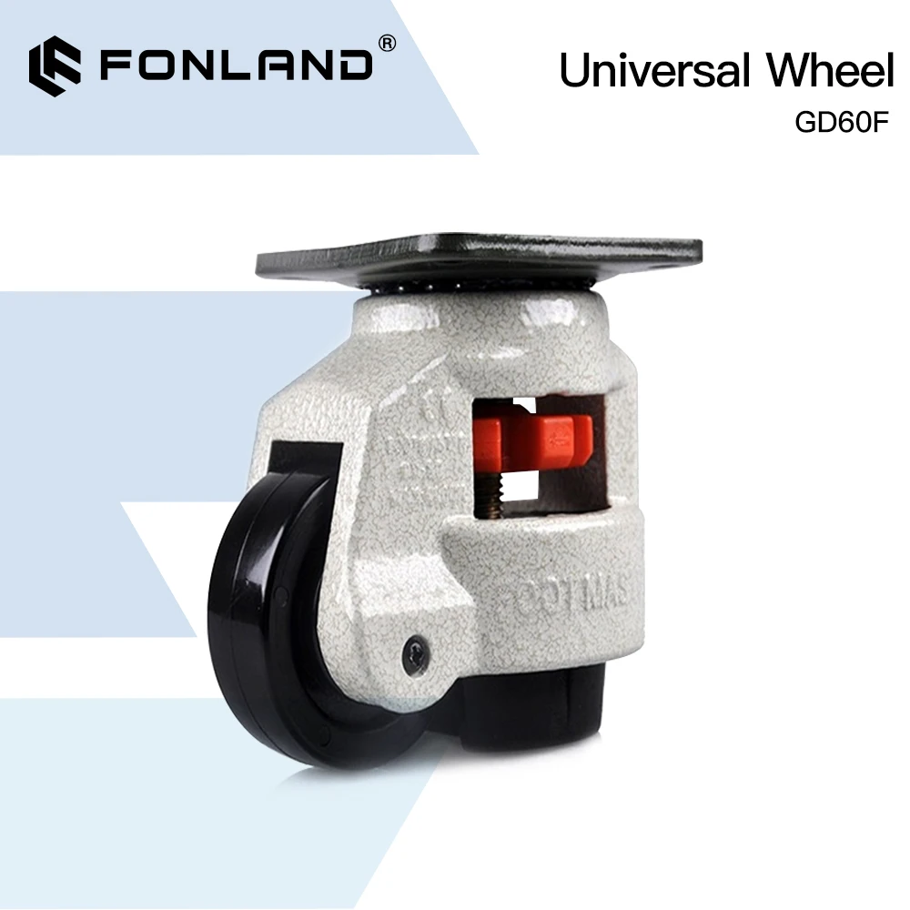 

FONLAND Universal Wheel GD60 for CO2 Laser Cutting & Engraving Machine High Quality Thick Aluminum Shell Rubber Seat Roller