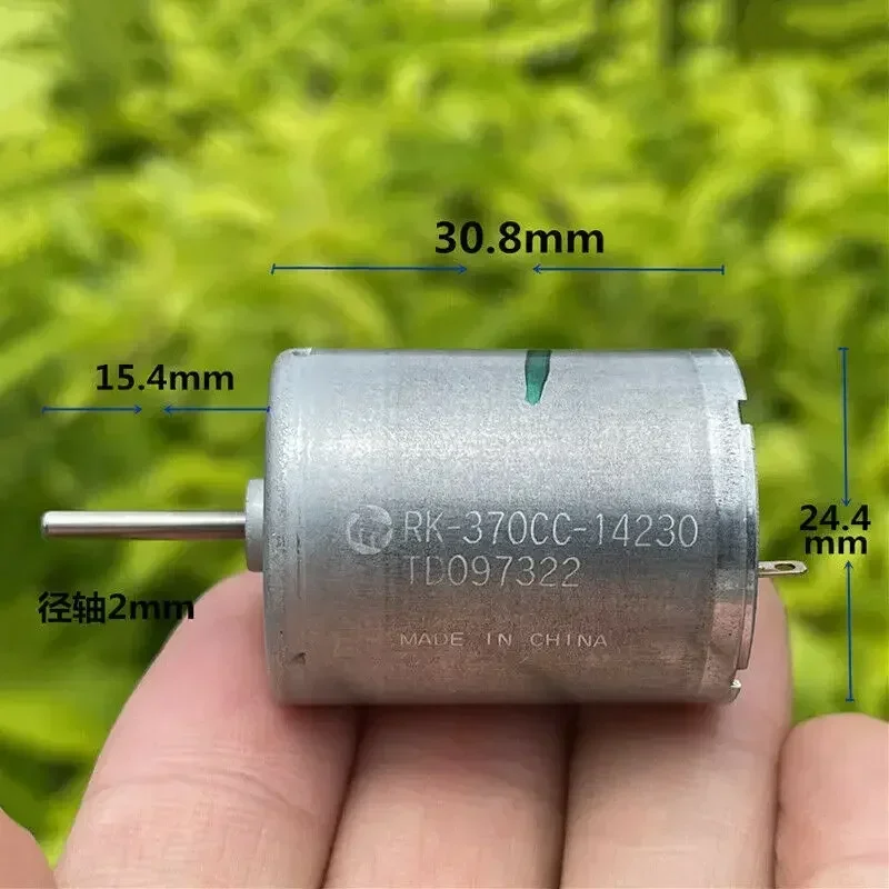 Фото Micro 24 ммMabuchi RK-370CC-14230 370 Двигатель с угольной щеткой DC 12 В 24 В Высокоскоростной двигатель №3