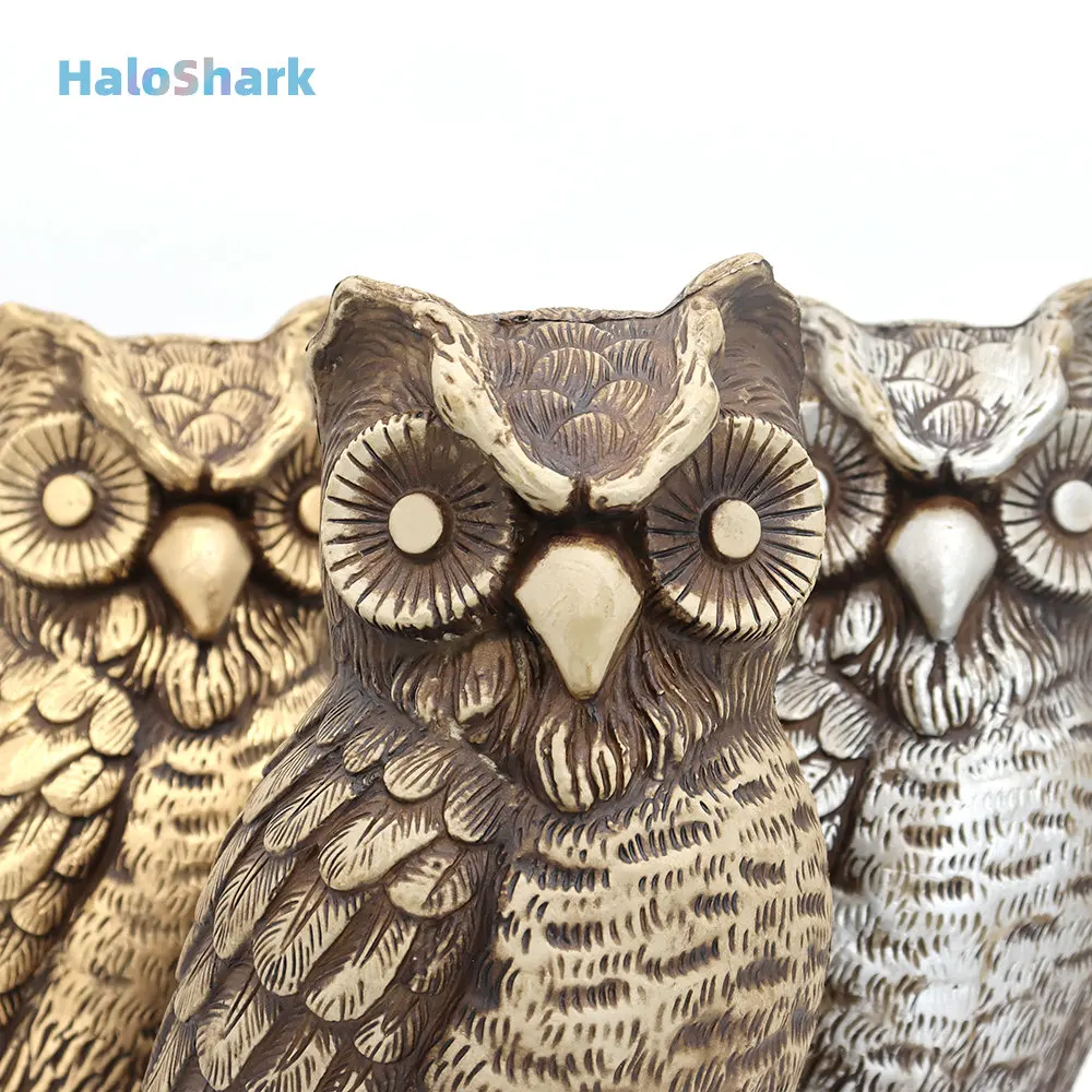 Большая домашняя декоративная сова реалистичное украшение в виде животного