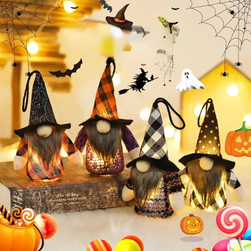 

Halloween Supplies with Lights Luminous Forest Man Doll Pendant Shopping Mall Festive Atmosphere Layout Props