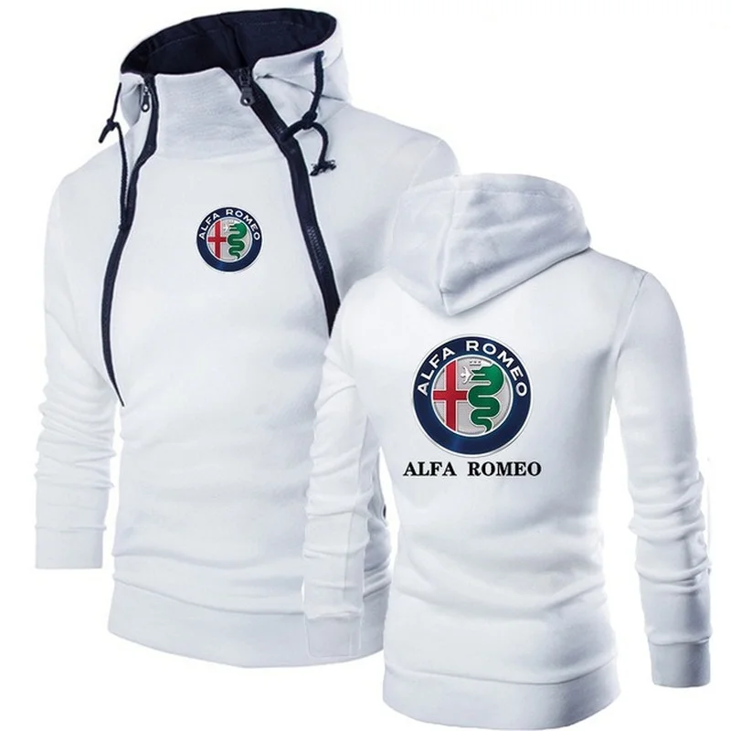 

2022New Alfa Rome Harajuku Style Leisure Men Pullover Hoodies Brand Hooded Sweatshirt Classic Tracksuit Warm Slim Tops 3 Colors
