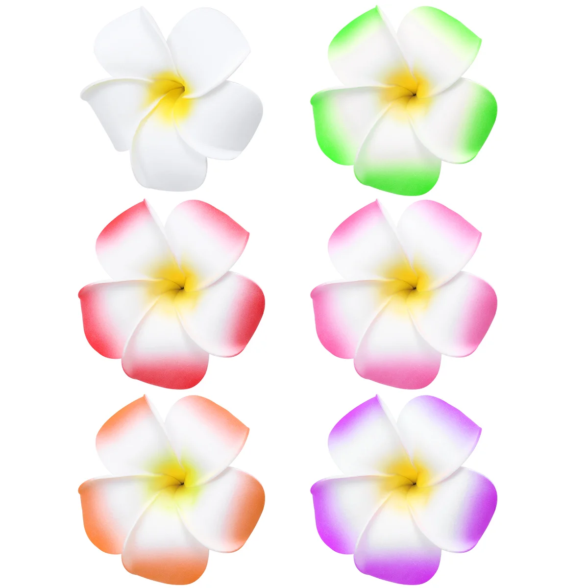 FRCOLOR 12 шт. 35-дюймовая заколка для волос с гавайским цветком плюмерии аксессуар