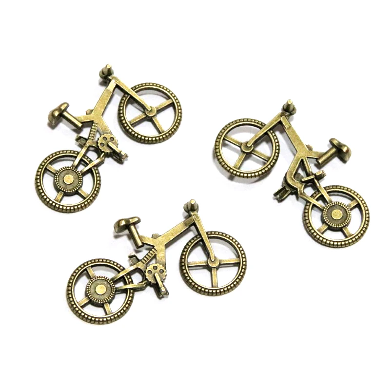 

10PCS Antique Bronze Plated Bike Charms 28*51MM Bicycle Pendant For DIY Necklace Jewelry Accessories