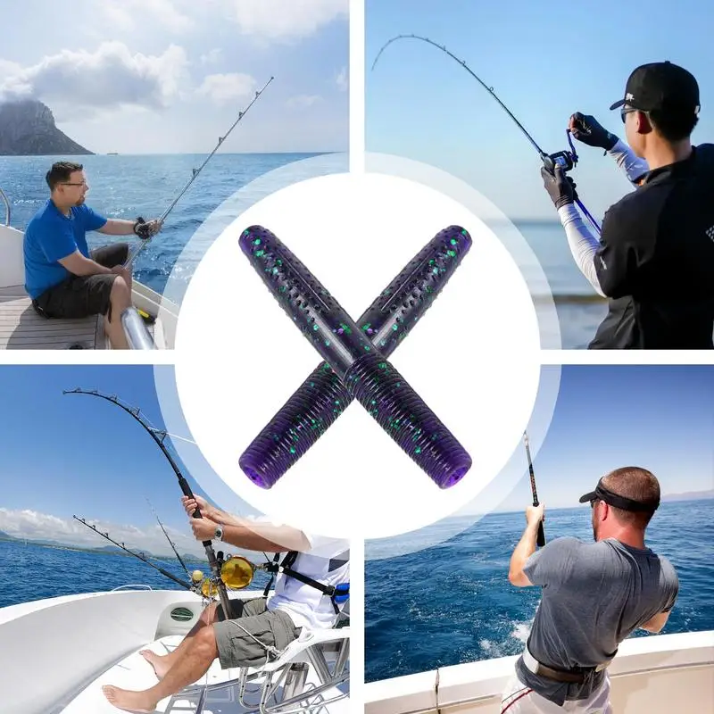 Приманка для ловли окуня 10 шт. искусственный червь рыболовная Мягкая приманка