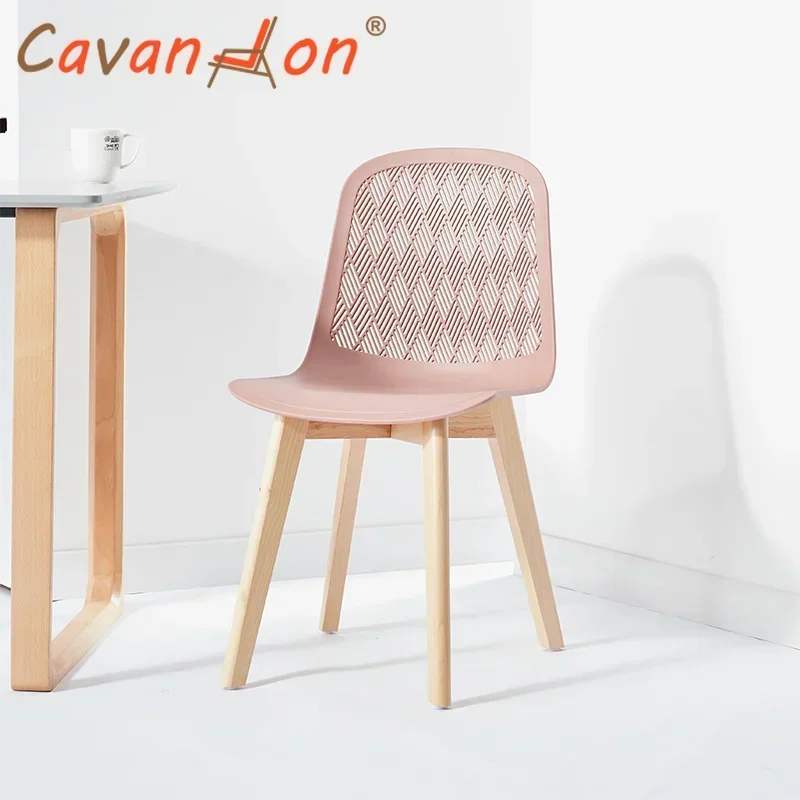 Деревянное обеденное кресло для помещений розовое акции современное кафе