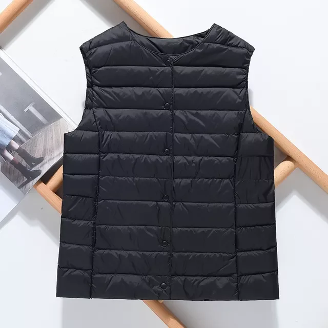 Warm Vest Spring 2021 Lightweight Padded Jackets Ultralight Winter Light Quilted Coats Puffer Woman down Coat lady duck