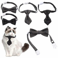 dog cat grooming dog suit plaid bow ties adjustable formal tie bowknot cat collar dog necktie