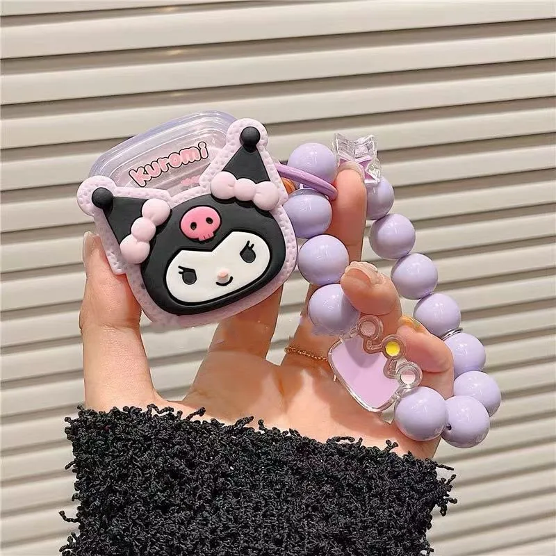 

Kawaii Sanrio Hello Kitty Cinnamoroll Kuromi Pompompurin Earphone Case for Airpods Bluetooth Hesphone Cover Protective Sleeve