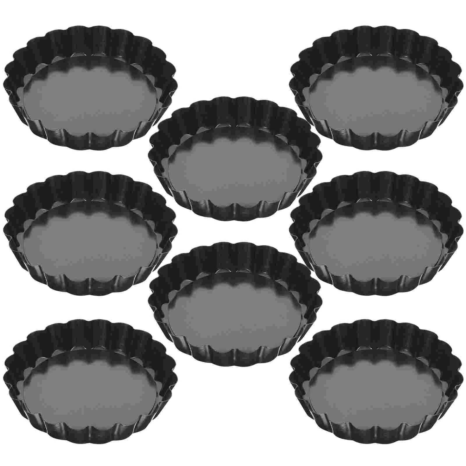 

Egg Tart Tray Mini Pans Removable Bottom Bottoms Small Pie Baking Molds Stencils Cake Decorating