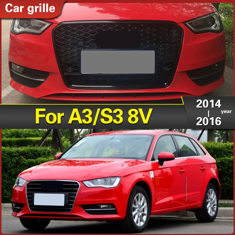 

Решетка-гриль для Audi A3/S3 8V 2014 2015 2016 RS3 Quattro