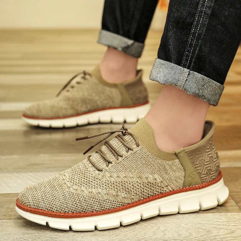 

Мужские сетчатые кроссовки, повседневная обувь, лоферы, увеличивающие рост, дышащие, легкие, однотонные, без застежки, прогулочная обувь