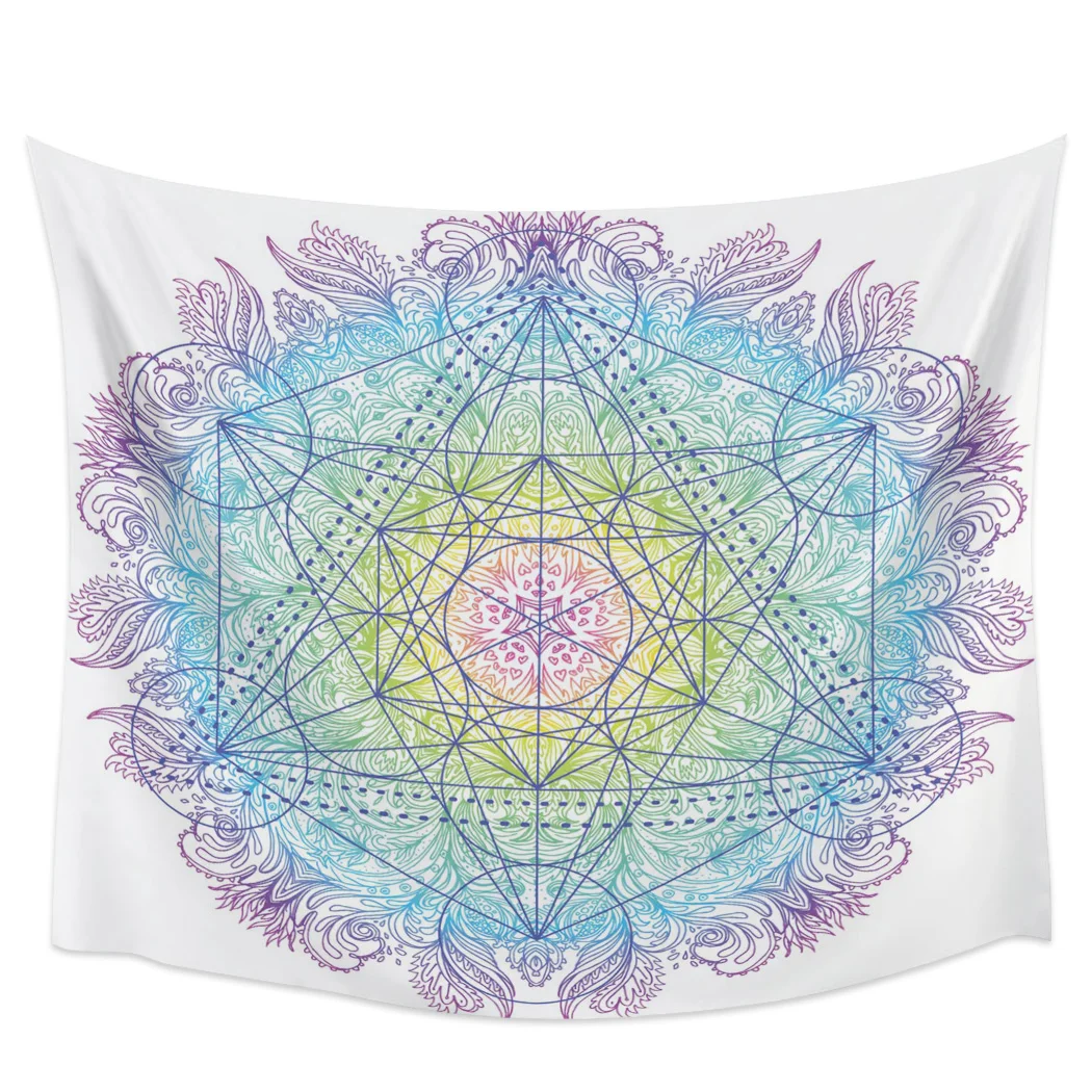 

Mandala Flower Of Life Tapestry Wall Hanging Tapestries Cover Beach Towel Throw Blanket Picnic Yoga Mat Home Decoration