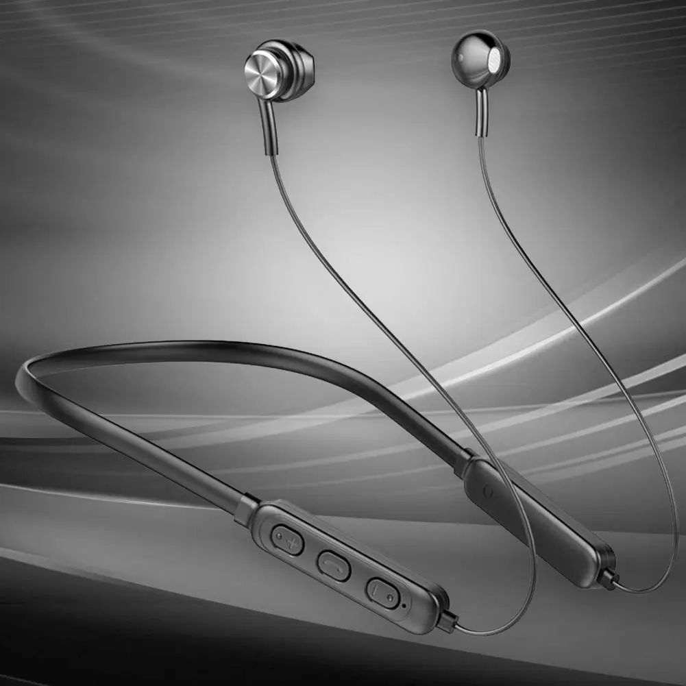 

Wireless Earphone Magnetic HiFi Sound IPX5 Waterproof Bluetooth-compatible 5.0 Sport Neckband Earbuds Headphones for Running