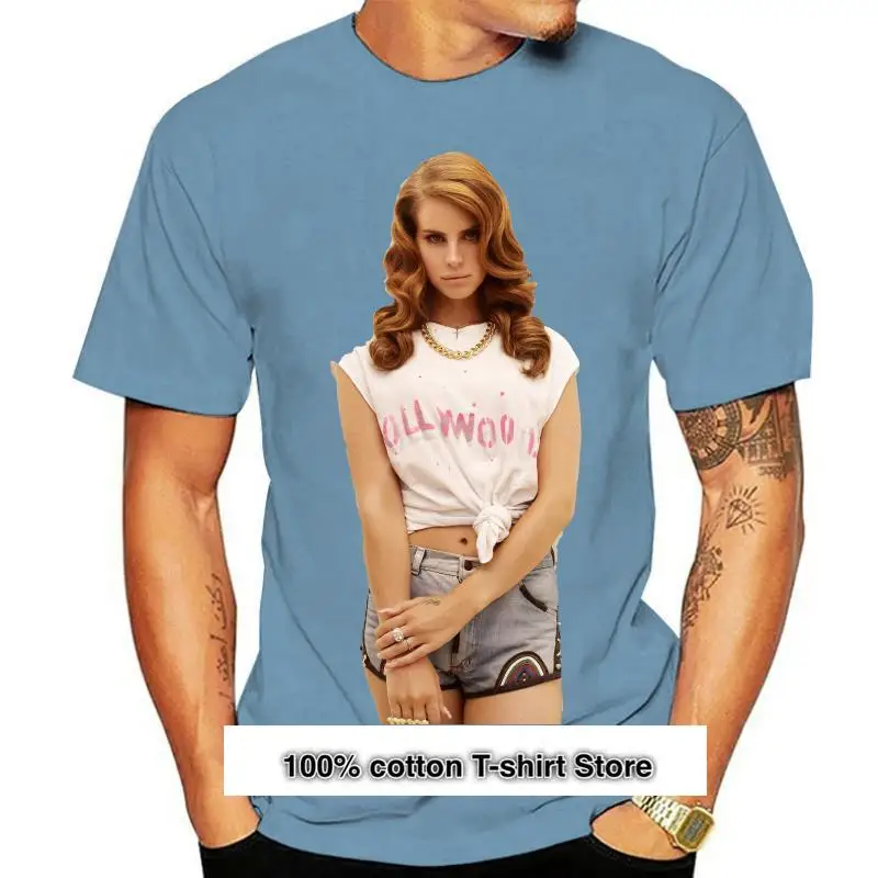 

Camiseta de Lana Del Ray t69, camiseta con firma de autógrafo secreto de santa
