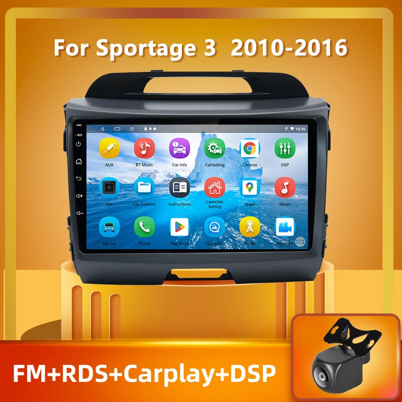 

Автомагнитола PEERCE для Kia Sportage 3 SL 2010-2016, автомагнитола на платформе Android 10, мультимедийный видеоплеер с GPS-навигацией, No 2din, 2 din, dvd