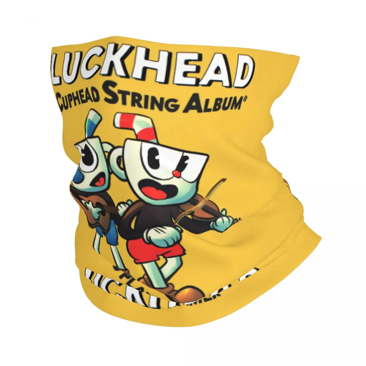 

Cuphead And Mugman Bandana Neck Gaiter Windproof Face Scarf Cover Men Women Shooting Game Headwear Tube Balaclava