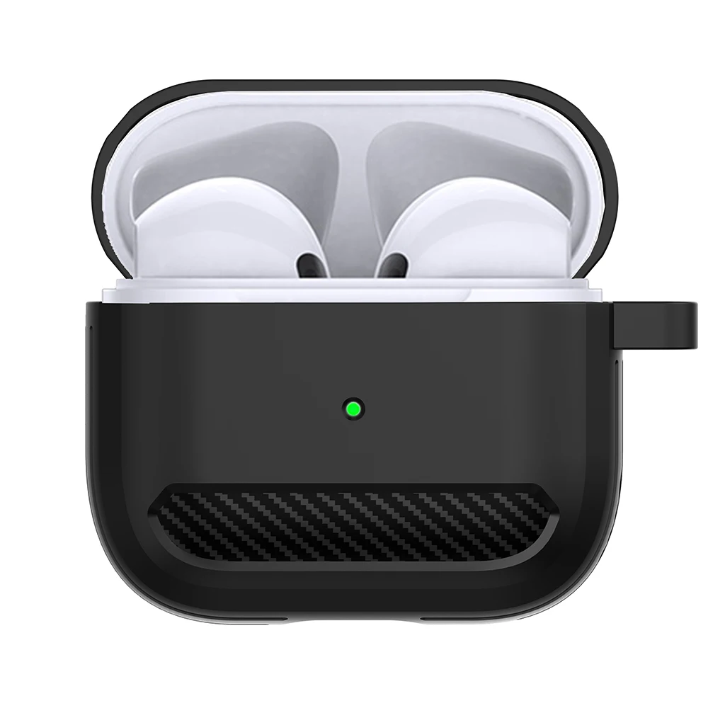 

Мягкий чехол для Apple Airpods 3, чехол 2021 из углеродного волокна и ТПУ, аксессуары для наушников, беспроводной чехол с Bluetooth для Airpods 4, чехол