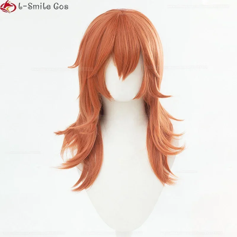 Новый аниме Бензопила Человек Ангел Дьявол Косплей Парик Оранжевый Вьющийся