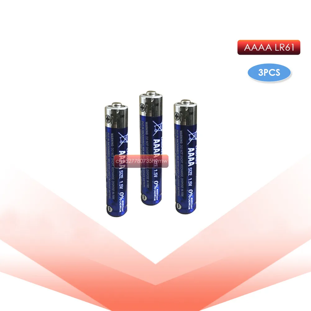 3 шт., щелочные батарейки LR8D425 AAAA 1,5 В, сухая батарея, Bluetooth гарнитура, лазерная ручка
