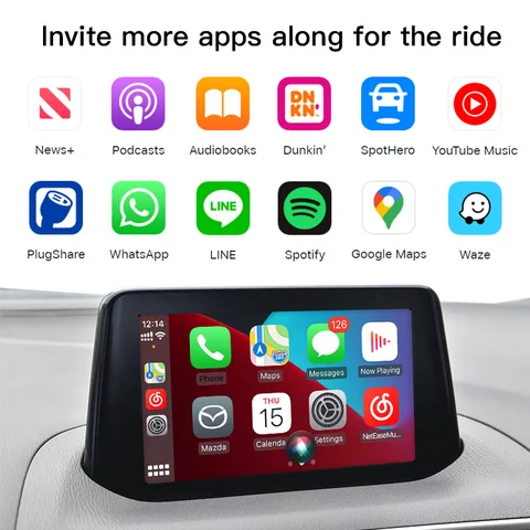 Обновленный комплект P2 CarPlay, автомобильный адаптер для Android, для модификации Mazda 3 2 6 CX3 CX5 CX8 CX9 MX5 miata Axela TK78669U0C, комплект