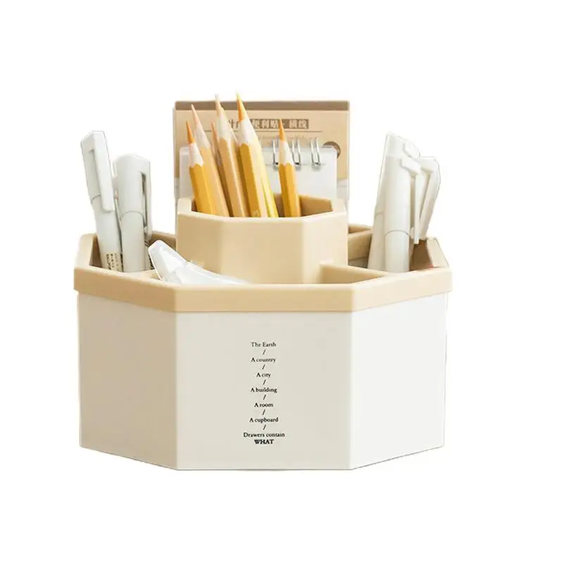 

Cute Rotating Pen Holder Pencil Organizer Pen Storage Container Desktop Storage Box Pencil Organizer School Stationery