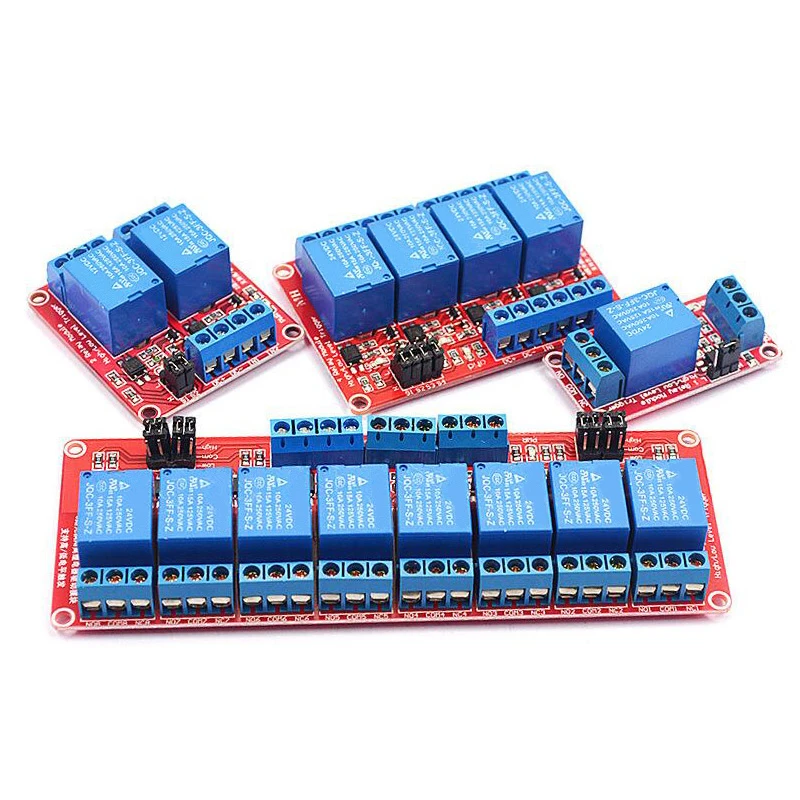 

12V Relay Module 5V 2 Channel 4/6/8 Support PLC Control Module Optocoupler Isolation high-level low-level trigger signals