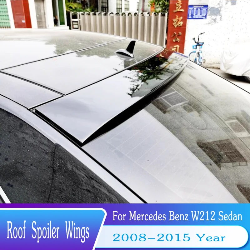 

For Mercedes Benz E Class W212 Roof Spoiler 4-door Sedan Car Rear Trunk Lid Spoiler Wings Tuning Exterior Body Kit Accessories