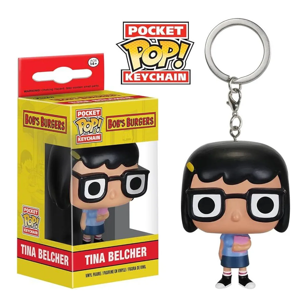 Брелок Funko Pop Bob's Bugers Tina Belcher Pocket Boss Детские брелоки виниловые фигурки игрушки